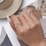 Strieborný prsteň, abstrakt, veľkosť 7