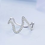 Strieborný prsteň, abstrakt, veľkosť 6