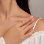 Strieborný dámsky prsteň, zapletaný, veľkosť 7