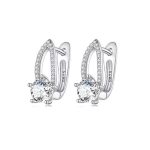 Ezüst fülbevaló, elegáns