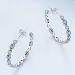 Strieborné náušnice s motívom diabolských očí