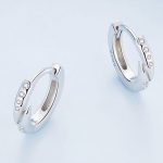 Strieborná obrúčka na náušnice