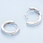 Strieborná obrúčka na náušnice