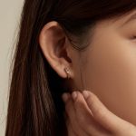 Strieborná obrúčka na náušnice