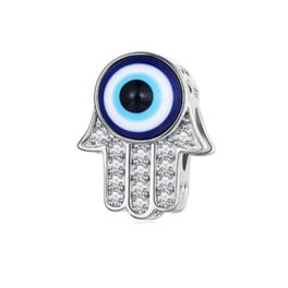 Strieborné kúzlo, ruka Fatimy, s diablovým okom