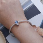 Strieborné kúzlo, ruka Fatimy, s diablovým okom