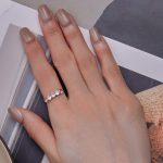 Strieborný zásnubný prsteň, dámsky, veľkosť 7