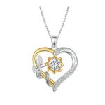 Strieborný náhrdelník s príveskom moissanitové srdce