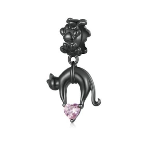 Strieborné kúzlo, čierna mačka