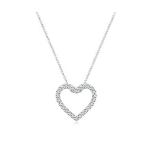 Strieborný náhrdelník s moissanitovým kryštálom