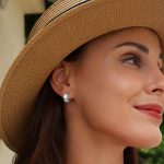 Strieborné náušnice, mesiac