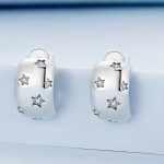 Strieborné náušnice, mesiac