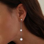 Strieborné náušnice s perlami