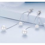 Strieborné náušnice s perlami