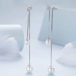 Strieborné náušnice s perlami