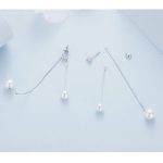 Strieborné náušnice s perlami