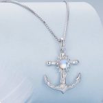 Strieborný náhrdelník s príveskom kotva
