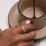 Strieborný prsteň, motýľ, veľkosť 7