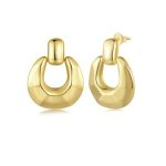 Strieborné náušnice s medeným pokovom