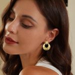 Strieborné náušnice s medeným pokovom