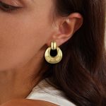 Strieborné náušnice s medeným pokovom