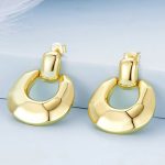 Strieborné náušnice s medeným pokovom