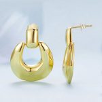 Strieborné náušnice s medeným pokovom