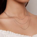 Strieborný náhrdelník, trojitý