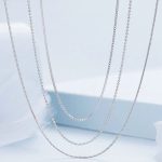 Strieborný náhrdelník, trojitý