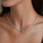Strieborný retro náhrdelník