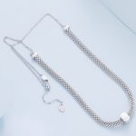 Strieborný retro náhrdelník