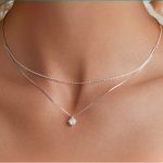 Strieborný náhrdelník, trojitý, s príveskom