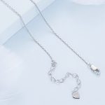 Strieborný náhrdelník, trojitý, s príveskom