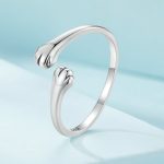 Strieborný prsteň, nastaviteľná veľkosť