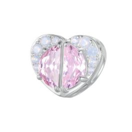 Strieborné kúzlo, ružové srdce