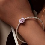 Strieborné kúzlo, ružové srdce