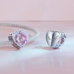 Strieborné kúzlo, ružové srdce