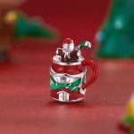 Strieborný prívesok, vianočný hrnček