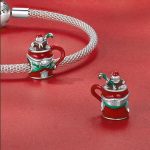 Strieborný prívesok, vianočný hrnček