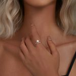 Strieborný prsteň s perlami