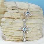 Strieborný náhrdelník s príveskom snehová vločka