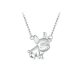 Strieborný náhrdelník s príveskom buldog