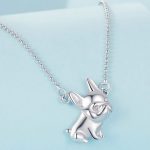 Strieborný náhrdelník s príveskom buldog