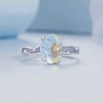 Strieborný prsteň, abstrakt, veľkosť 8