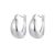 Ezüst fülbevaló, minimalista