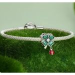 Strieborný prívesok s ďatelinovou lienkou