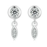 Strieborné náušnice, prívesok