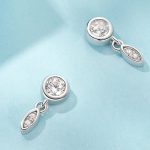 Strieborné náušnice, prívesok