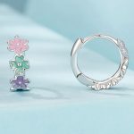 Strieborné náušnice s kvetmi