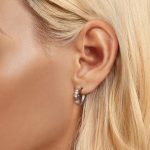 Strieborné náušnice, hviezda